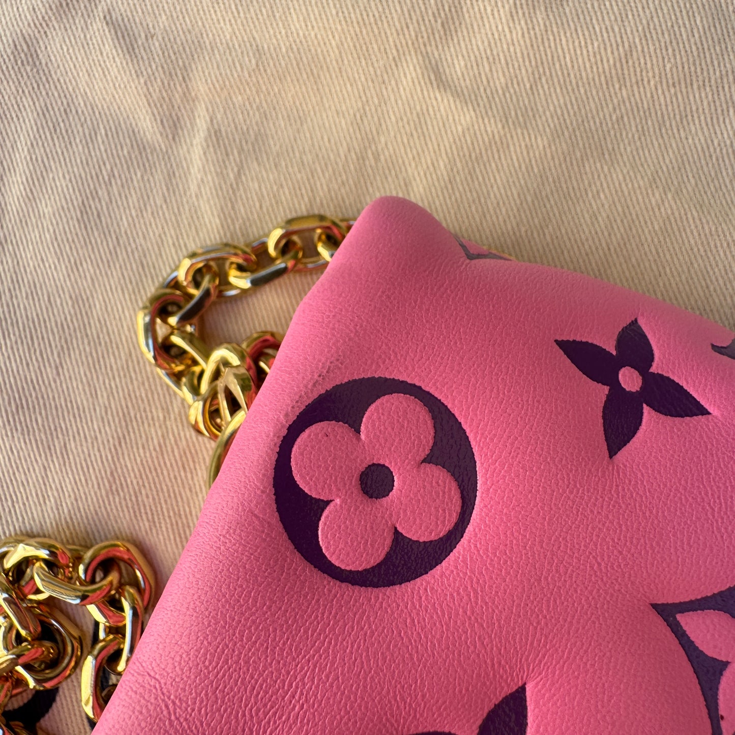 Louis Vuitton Monogram Lambskin Vuittamins Pochette Coussin