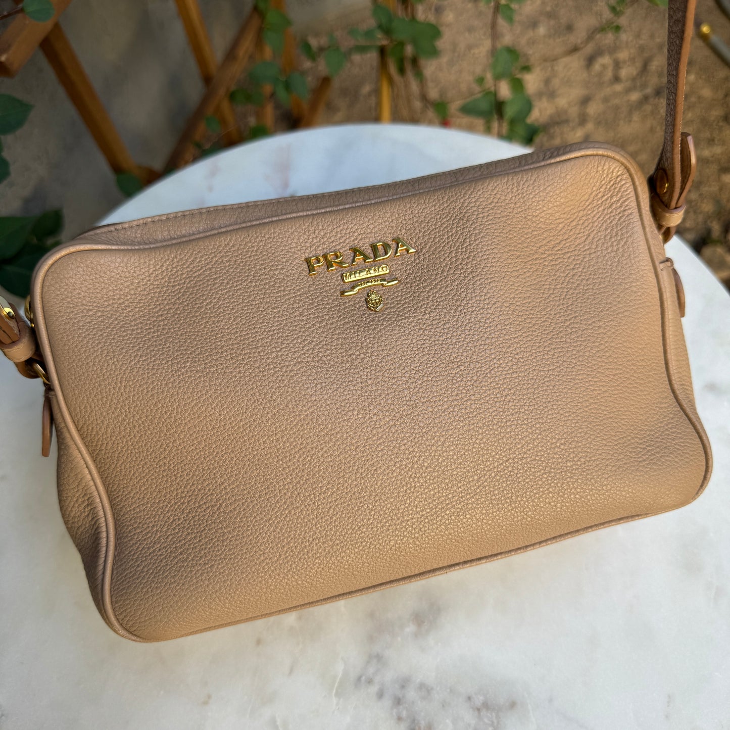 Prada Vitello Phenix Double Zip Camera Bag