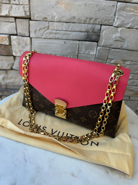 Louis Vuitton Pallas Chain Monogram Dahlia Shoulder Bag