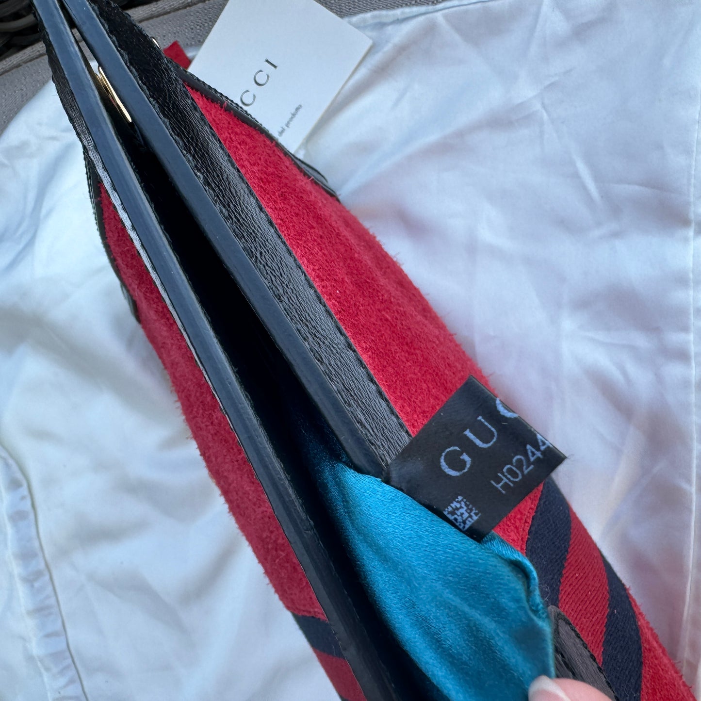 Gucci Suede Medium Ophidia Chain Shoulder Bag