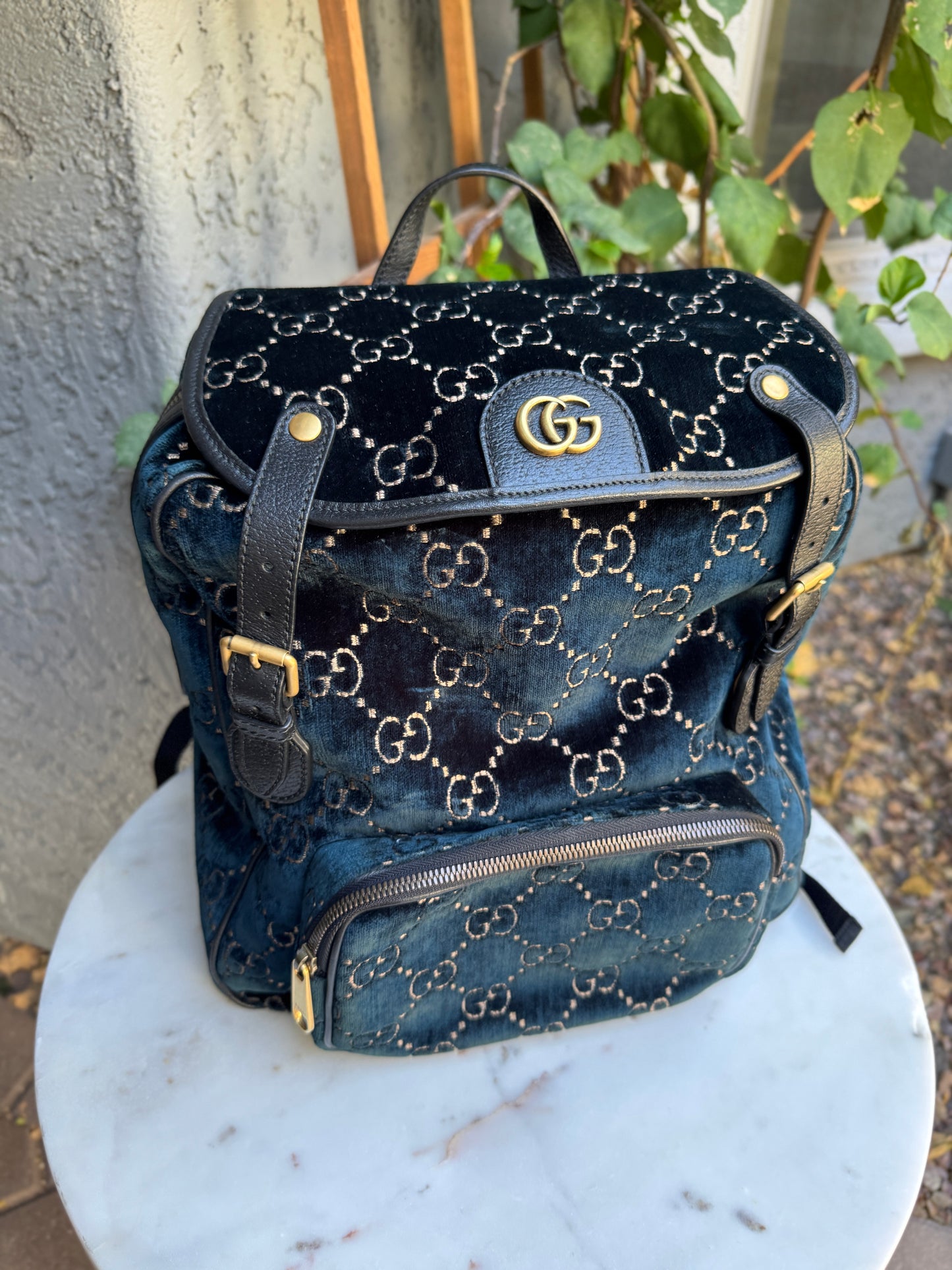 Gucci GG Marmont Velvet Backpack