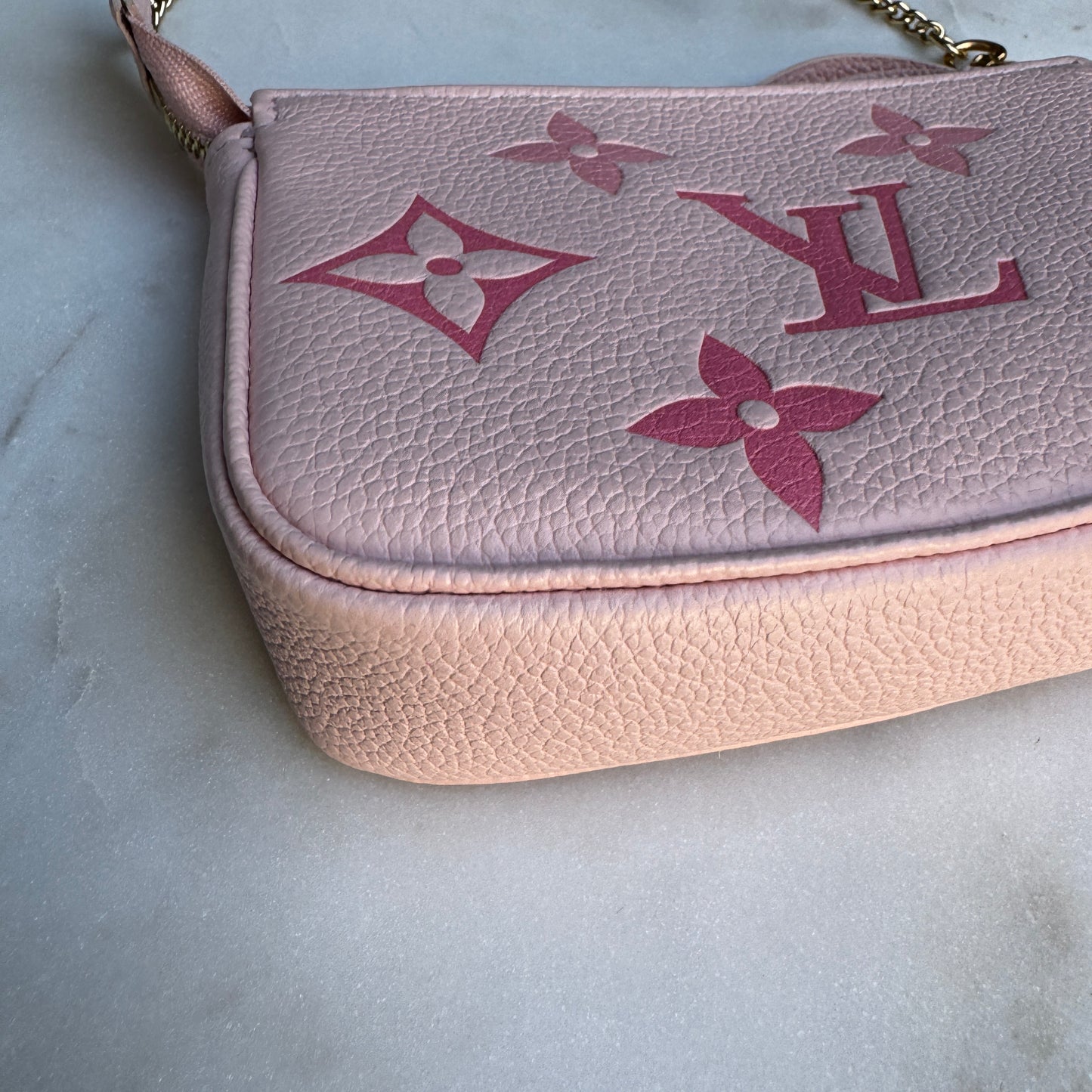 Louis Vuitton By The Pool Monogram Empreinte Giant Mini Pochette Accessoires