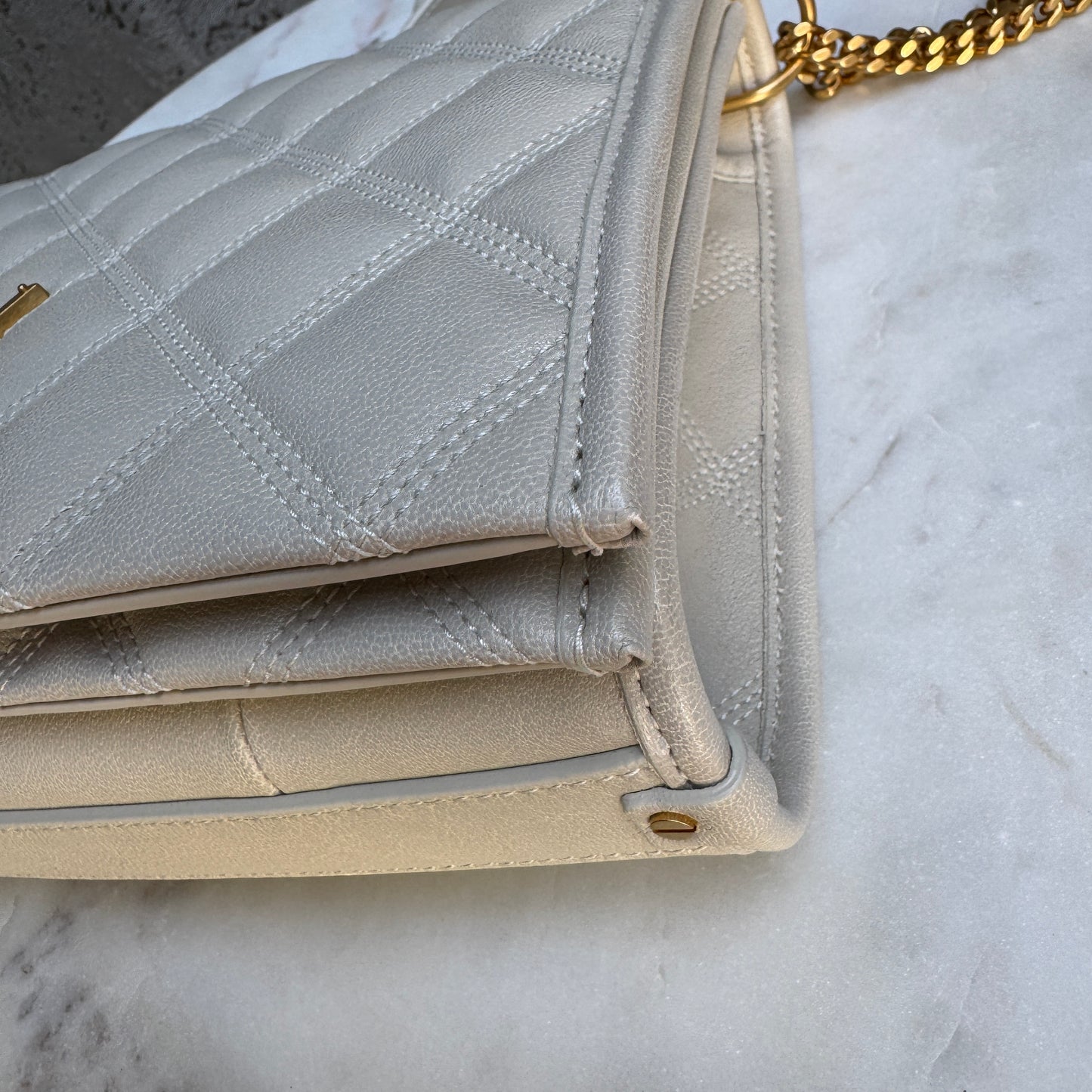 Saint Laurent Quilted Small Becky Shoulder Bag