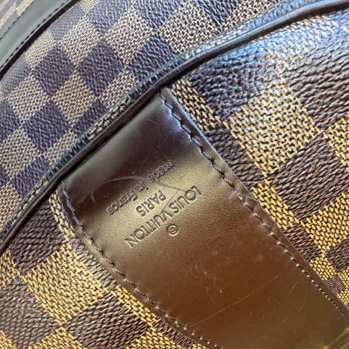 Louis Vuitton Vintage Damier Ebene Golf Cup Sac Polochon 55 Duffle