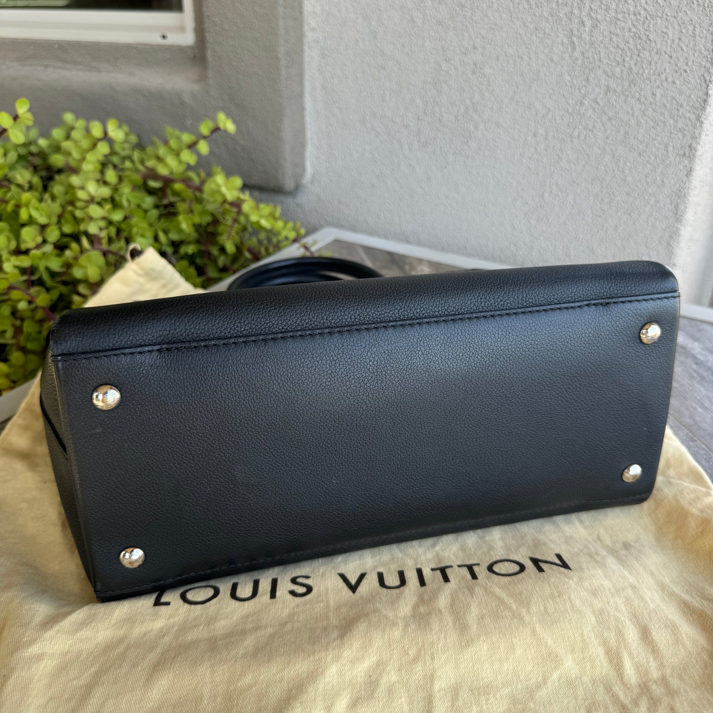 Louis Vuitton Lockmeto Leather Tote