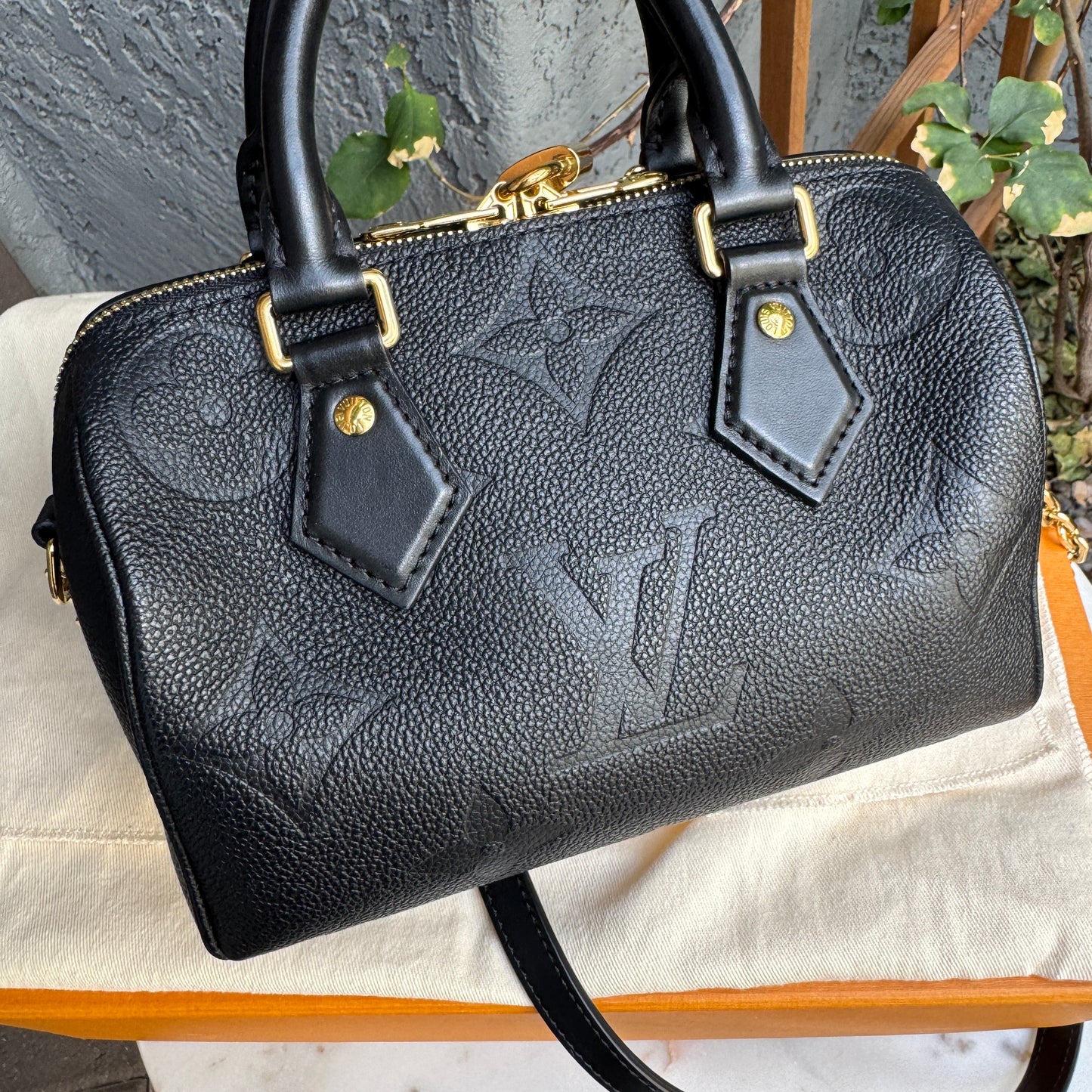 Louis Vuitton Giant Monogram Empreinte Speedy 20 Crossbody