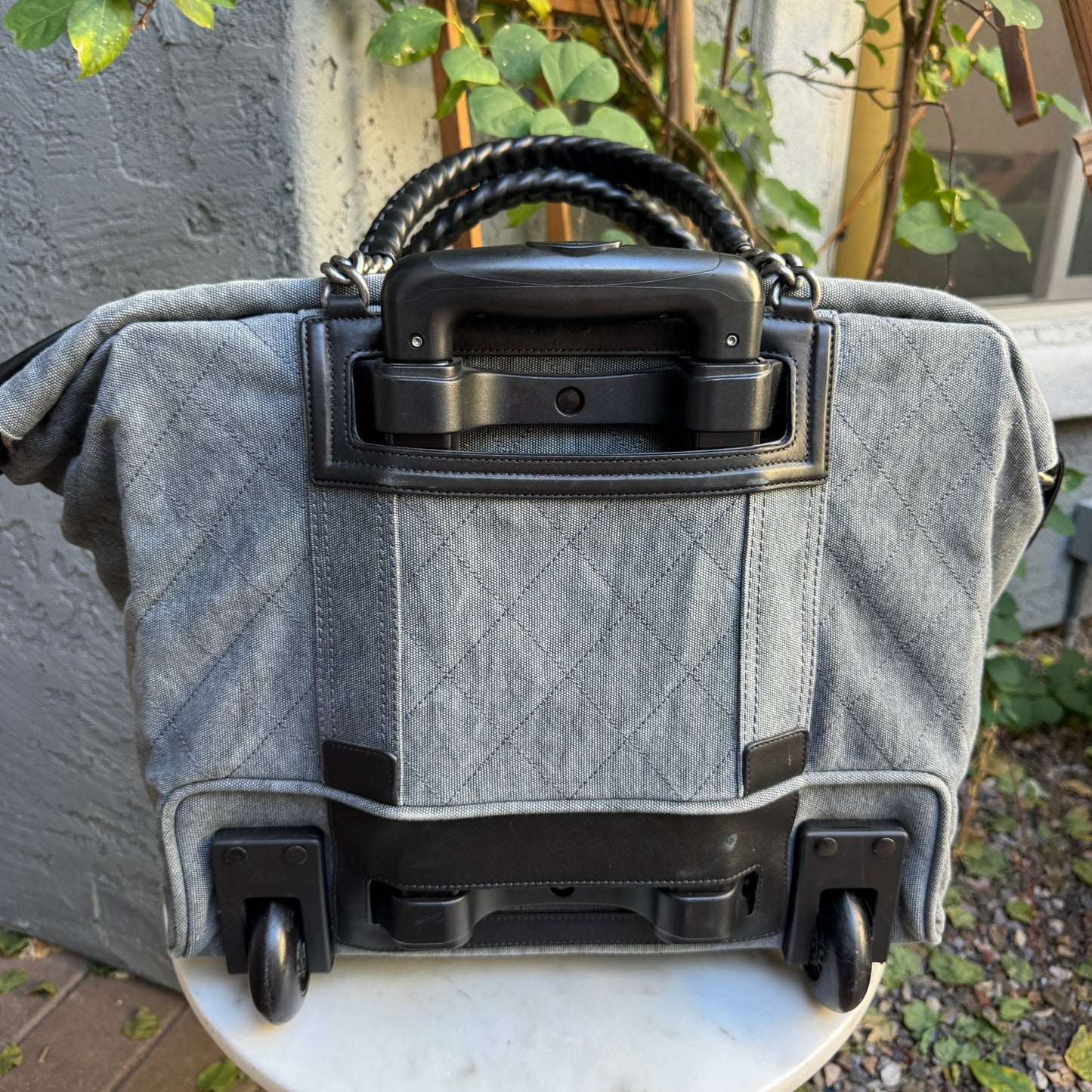 Chanel Street Style Weekender Coco Carryon Trolley Luggage Bag