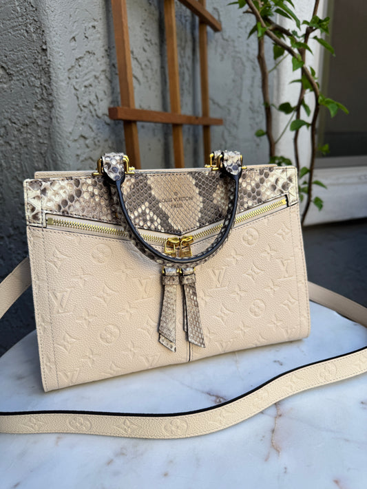 Louis Vuitton Monogram Empreinte Python Sully PM