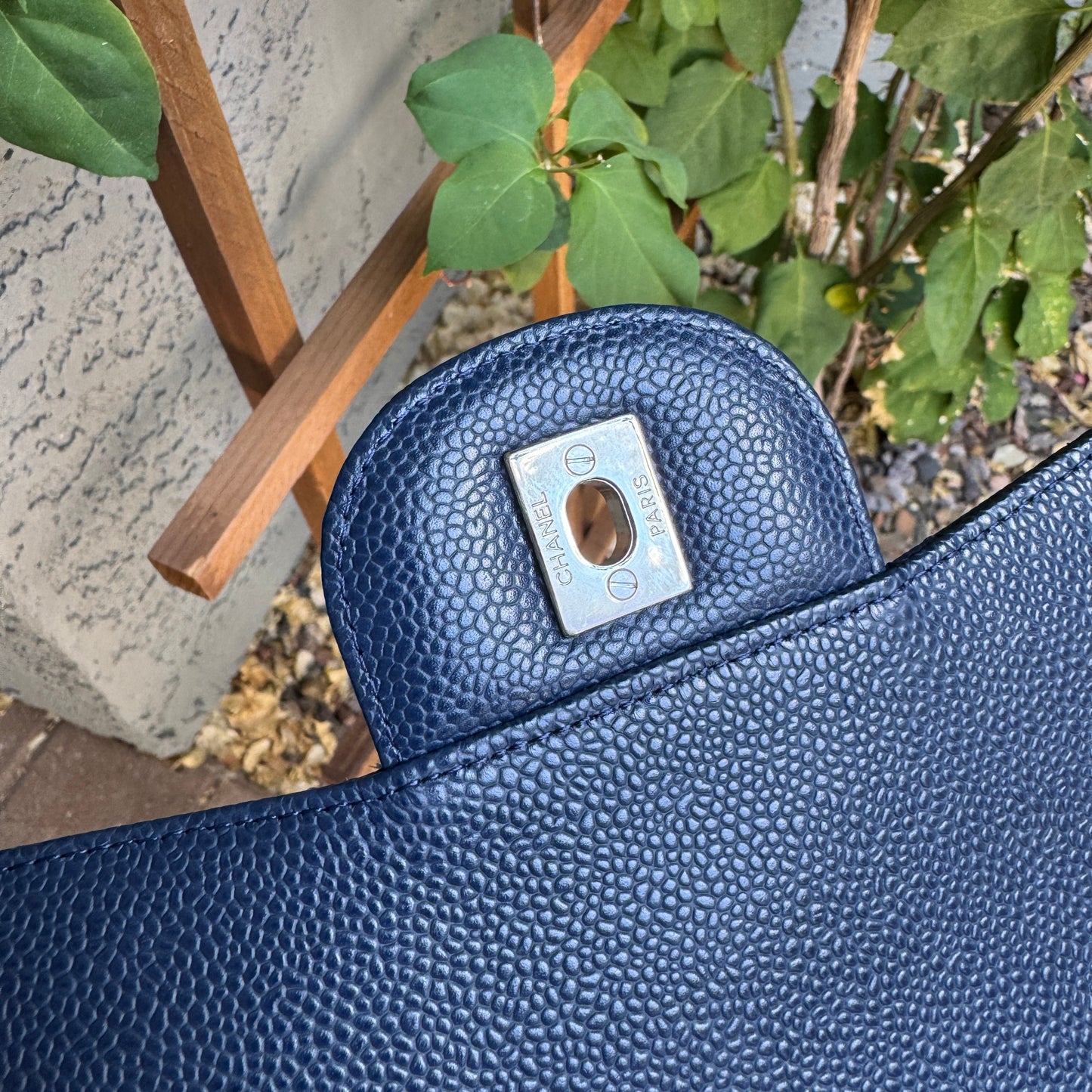 Chanel Jumbo Classic Single Flap Caviar Leather Shoulder Bag