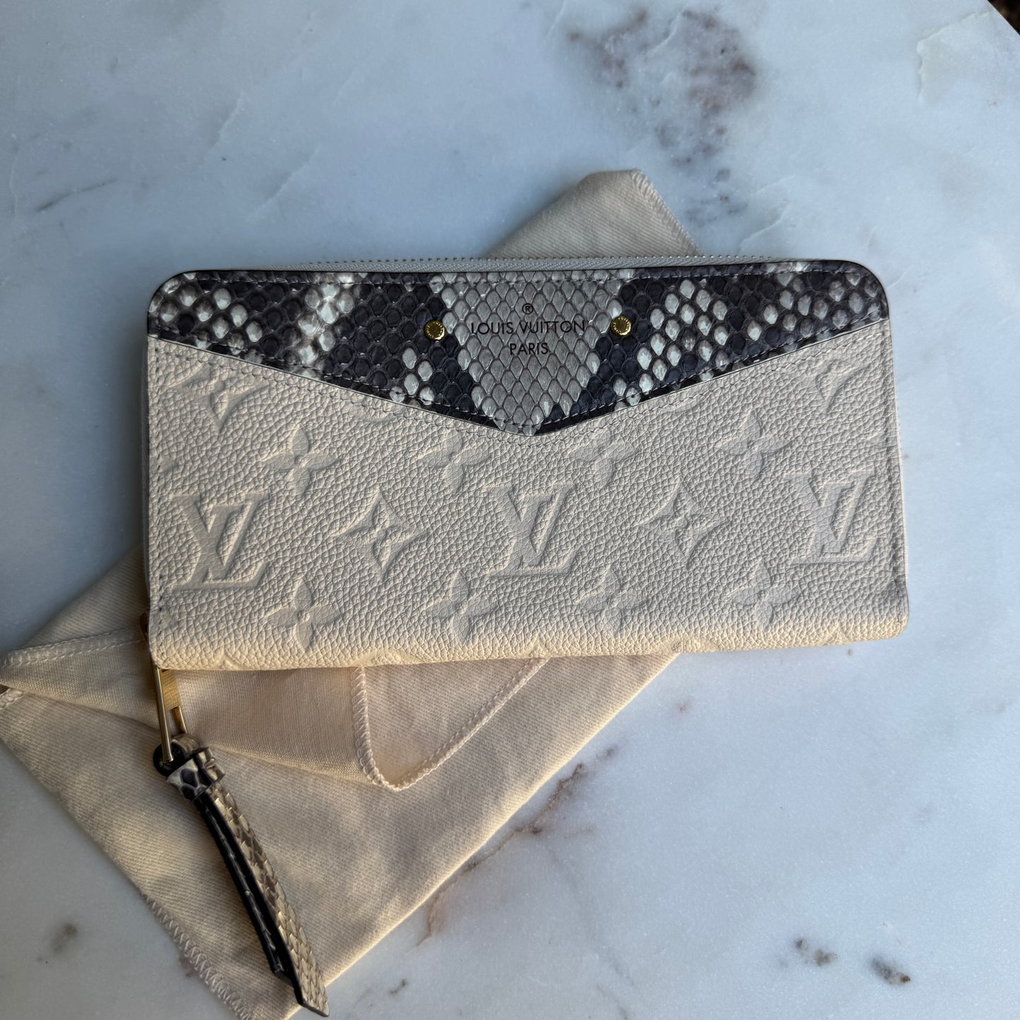 Louis Vuitton Python Empreinte Zippy Wallet