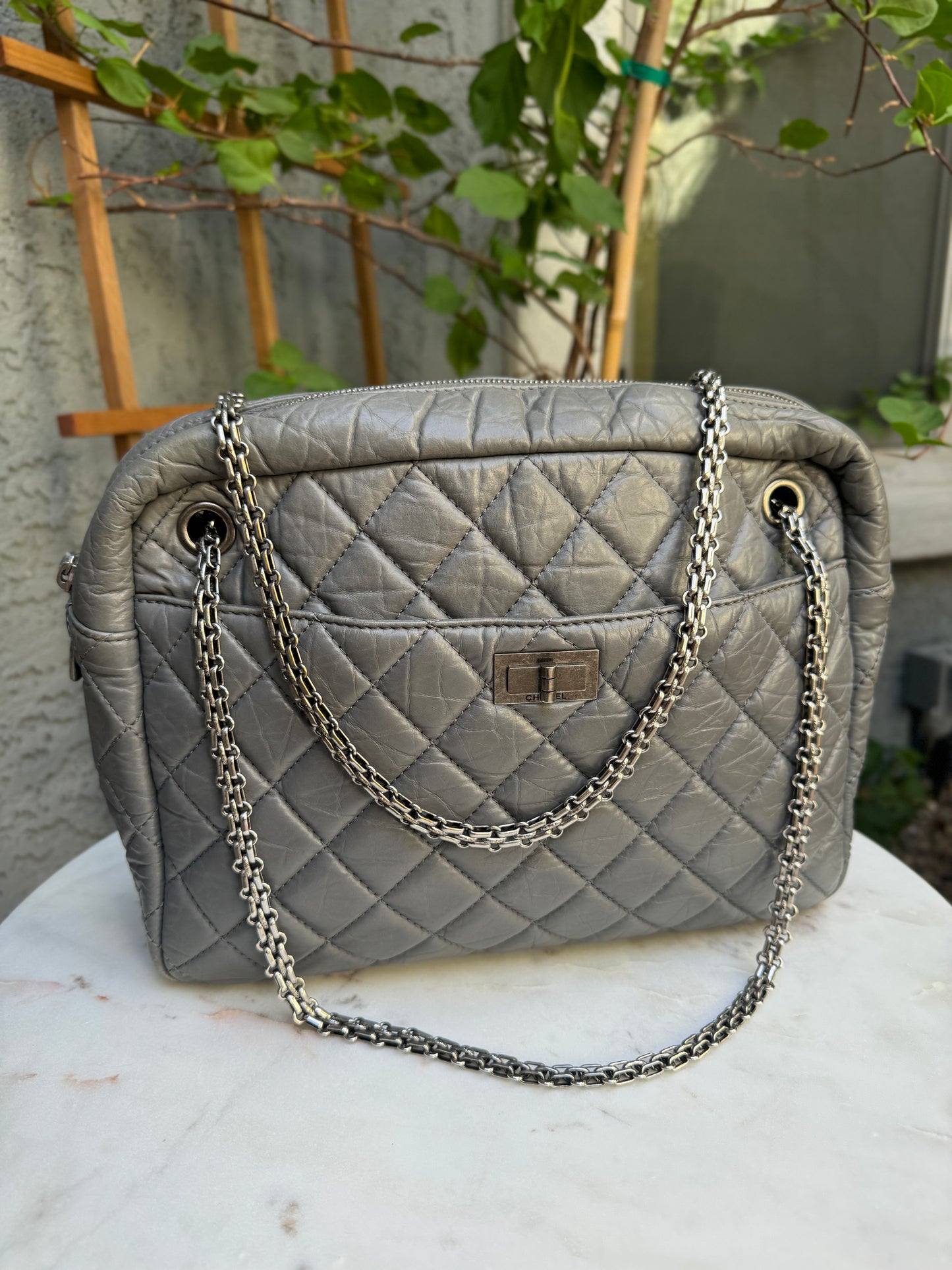 Chanel Quilted Aged Calfskin Large Reissue Camera Bag