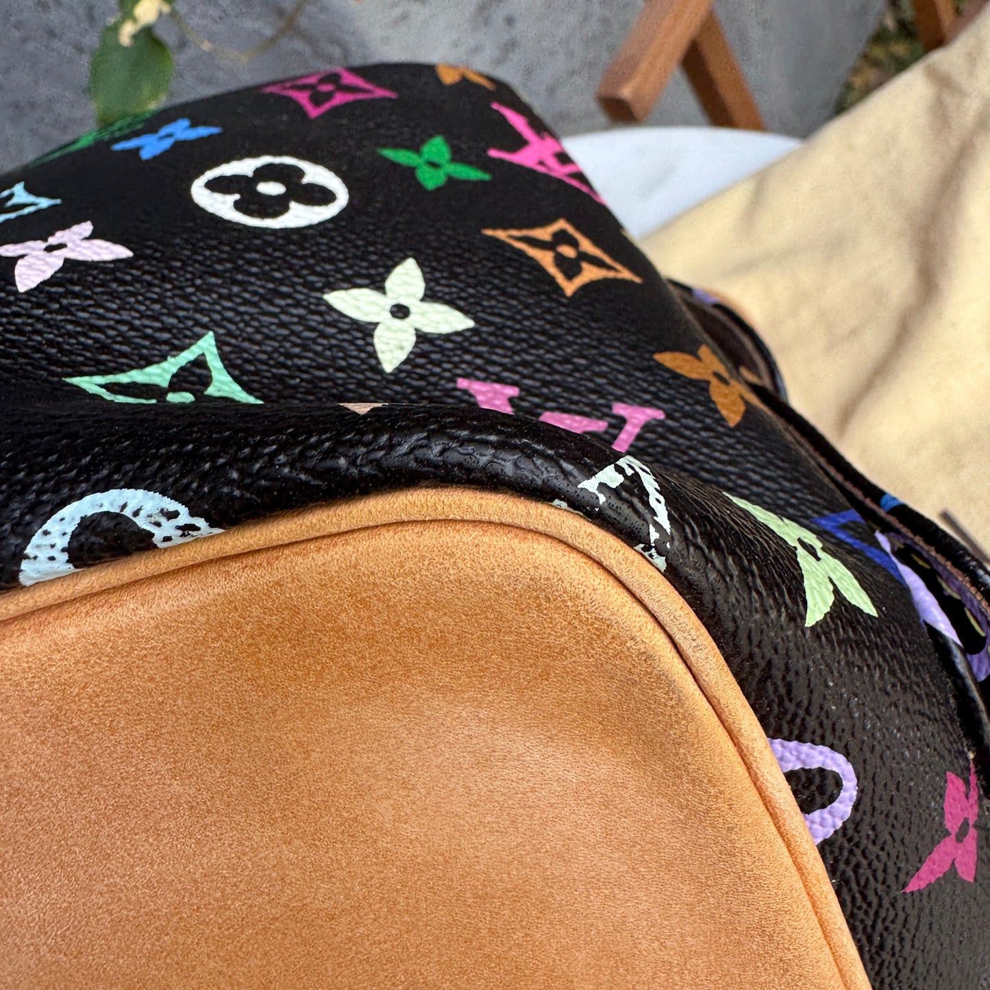 Louis Vuitton Multicolore Petit Noe Bucket Drawstring Shoulder Bag