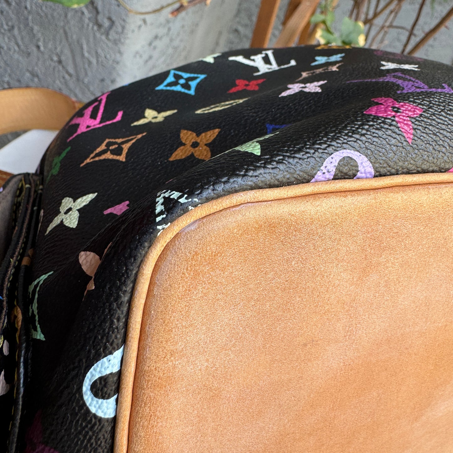 Louis Vuitton Multicolore Petit Noe Bucket Drawstring Shoulder Bag