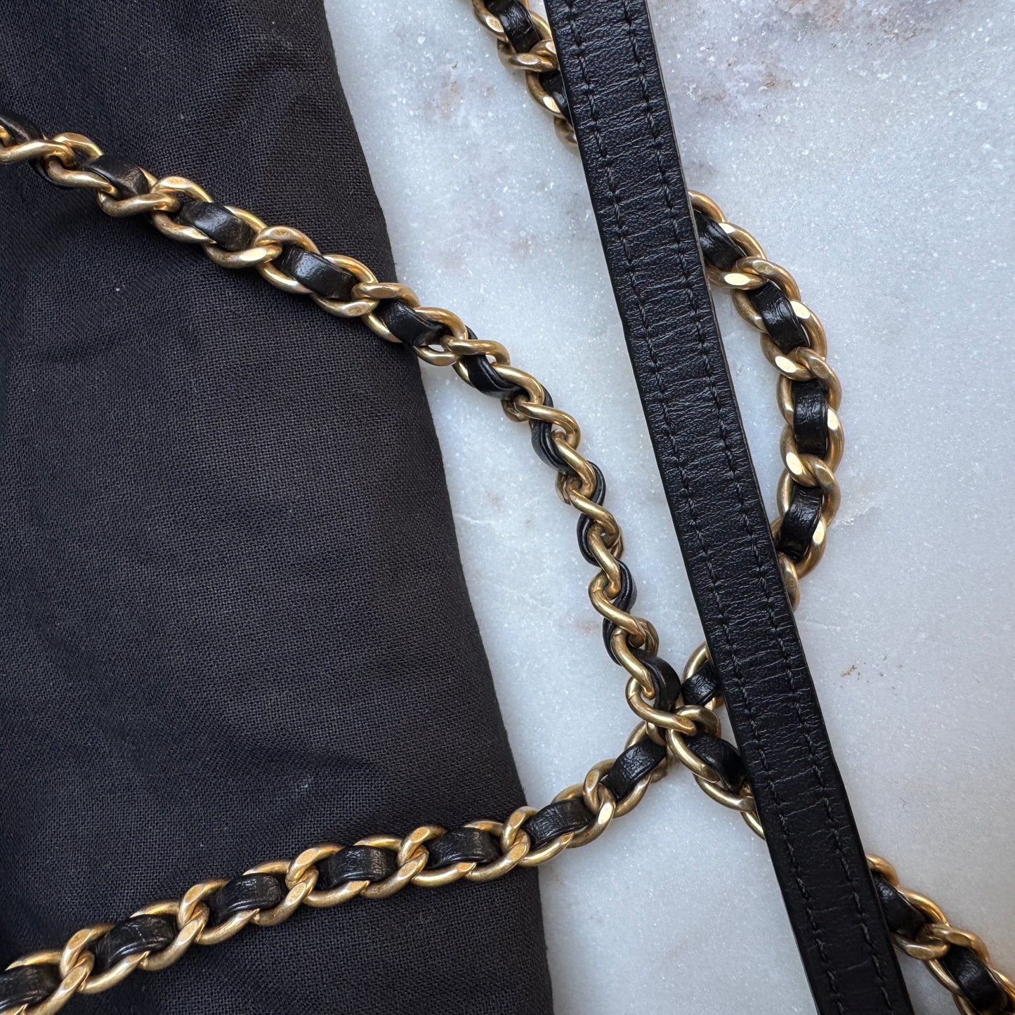 Chanel Calfskin Chevron Quilted Top Handle Flap Crossbody