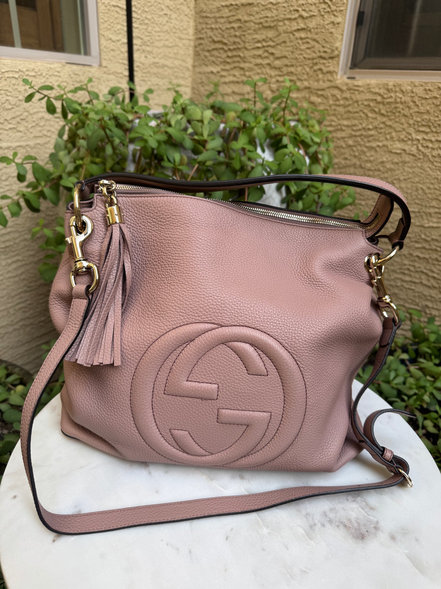Gucci Soho Convertible Large Leather Hobo
