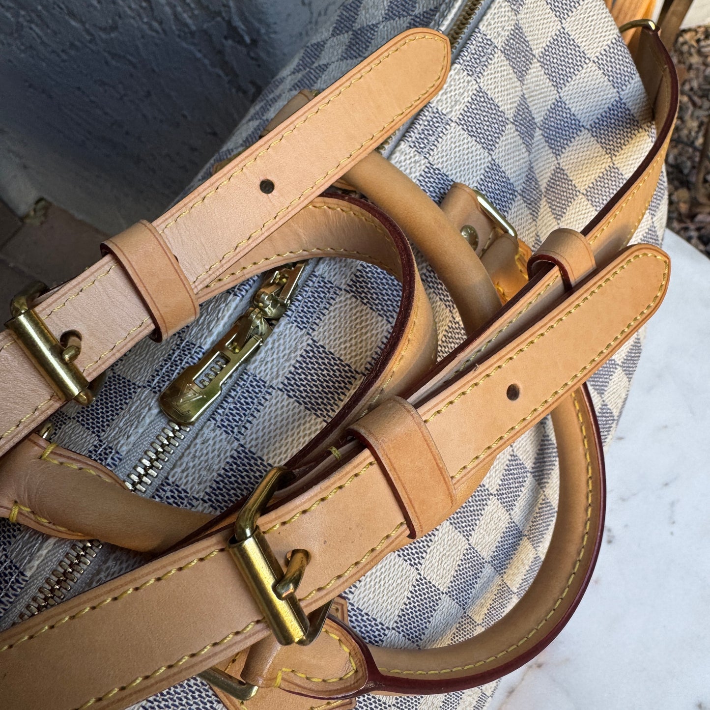 Louis Vuitton Damier Azur Speedy Bandouliere 35