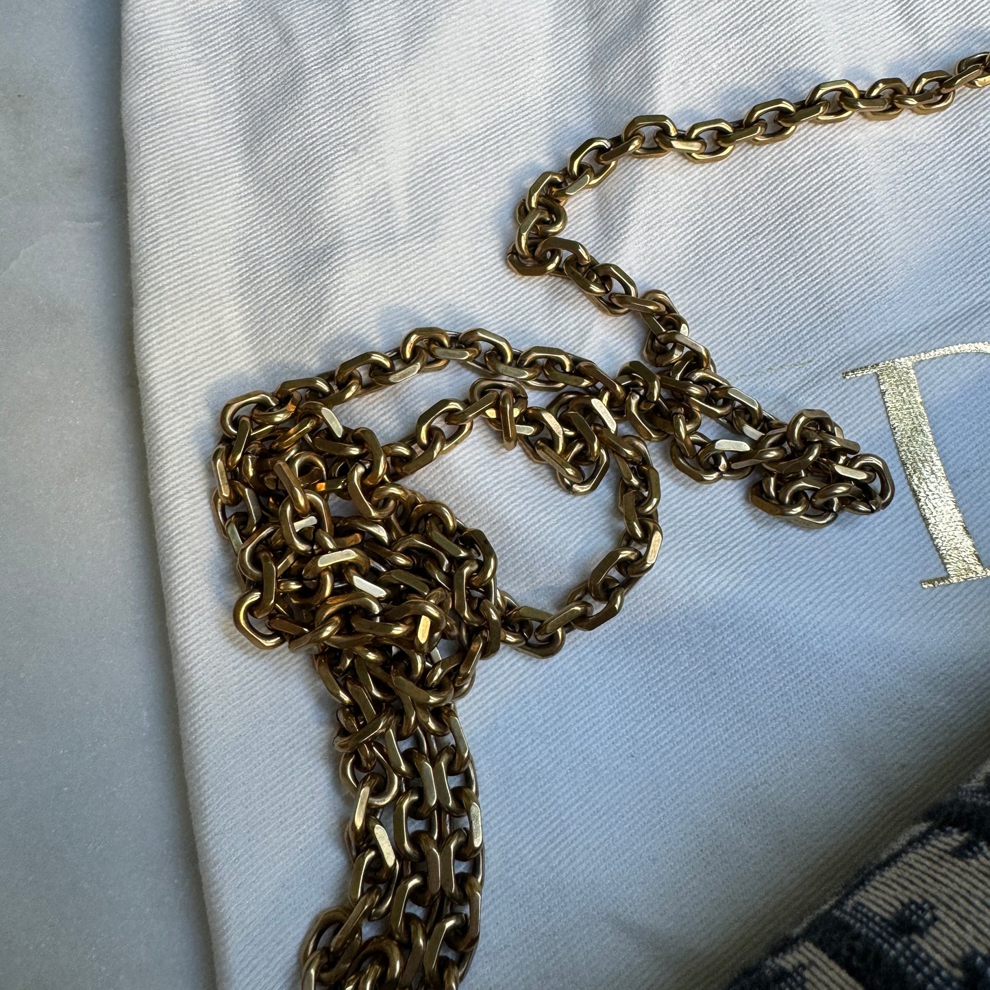 Dior Saddle Pouch with Chain Crossbody