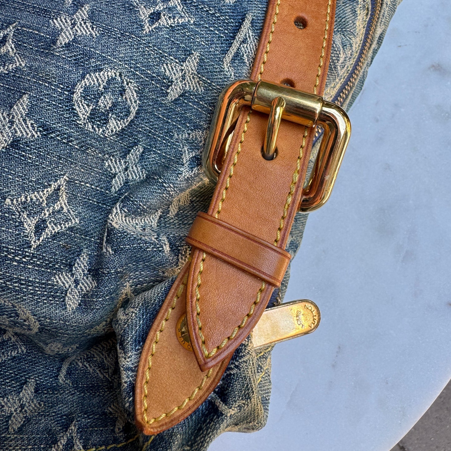 Louis Vuitton Monogram Denim Baggy PM Shoulder Bag