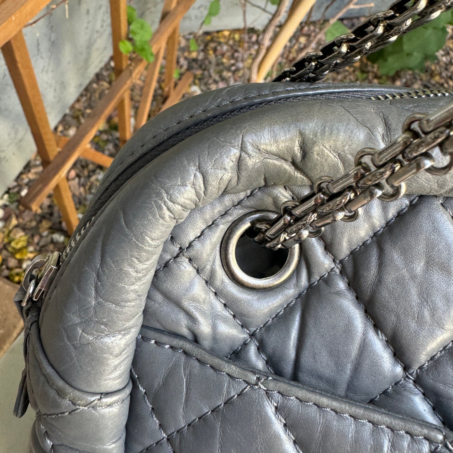 Chanel Quilted Aged Calfskin Large Reissue Camera Bag