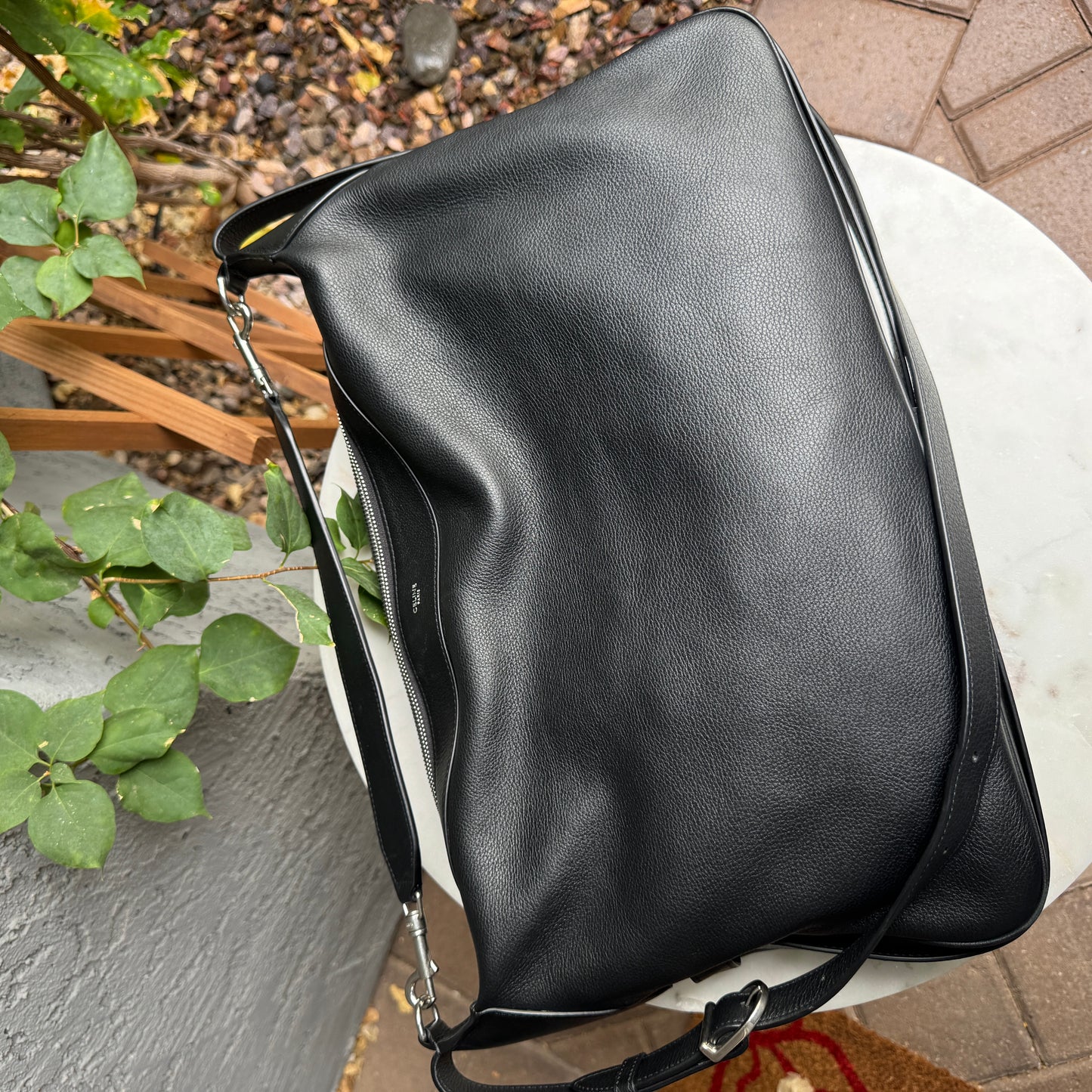 Celine Large Romy Leather Shoulder Bag