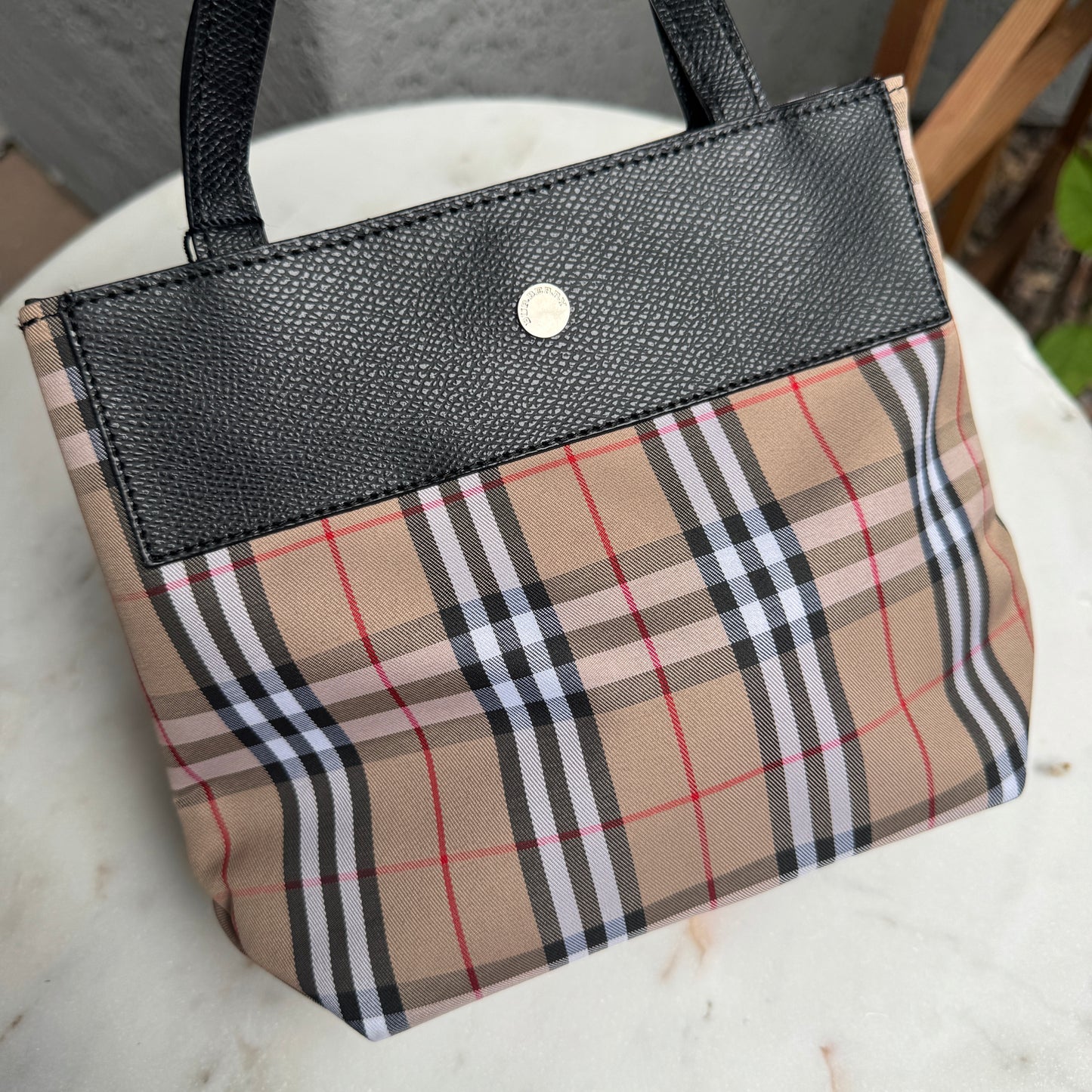Burberry London Nova Check Handbag