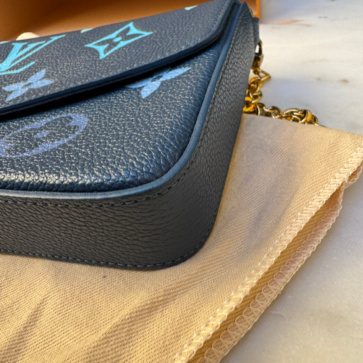 Louis Vuitton Bicolor Gradient Monogram Empreinte Pochette Felicie