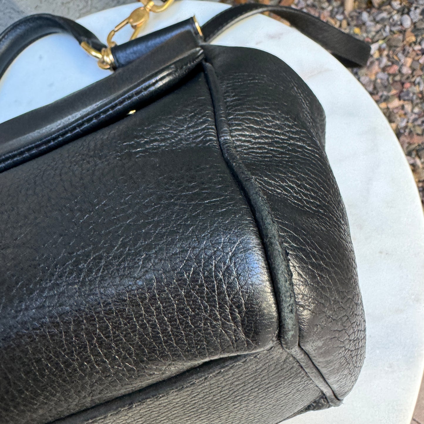 Dolce & Gabbana Large Leather Sicily Shoulder Bag