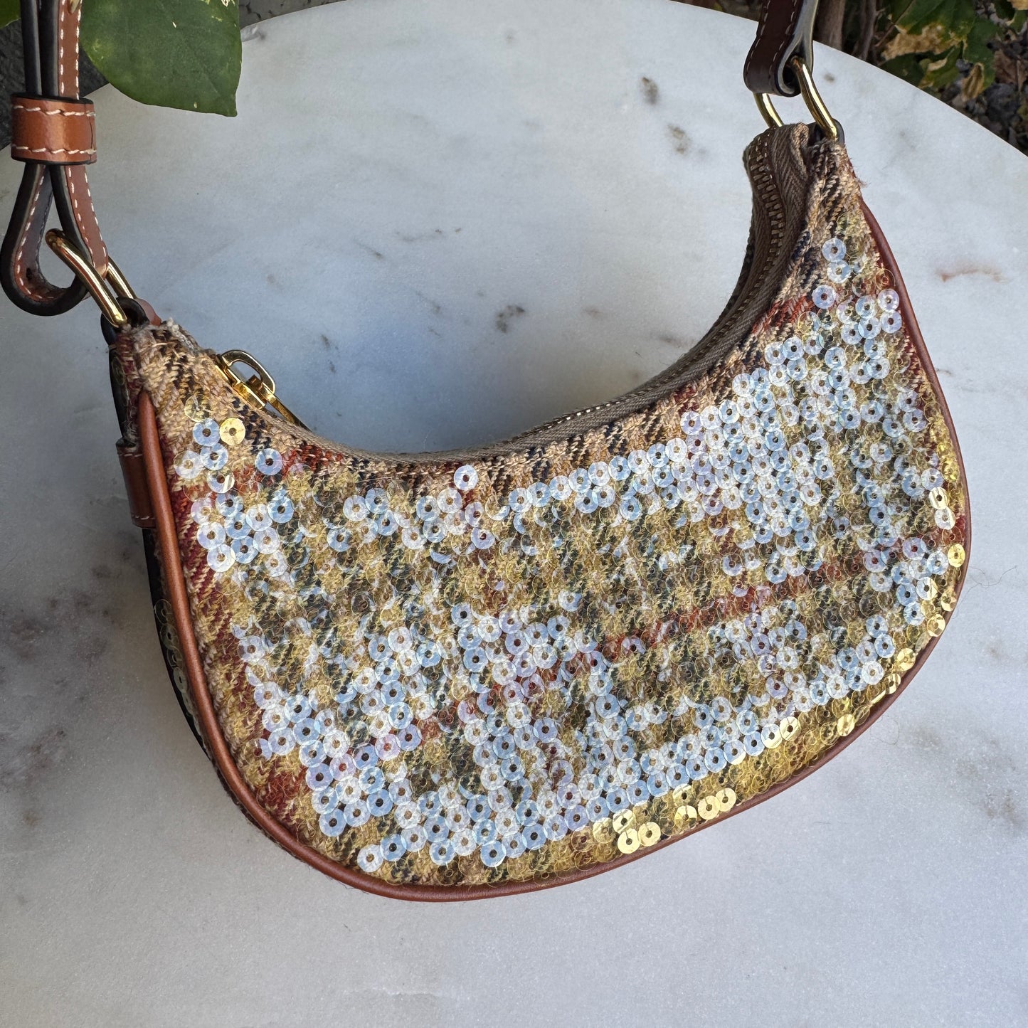 Celine Tweed & Sequin Mini Ava Bag