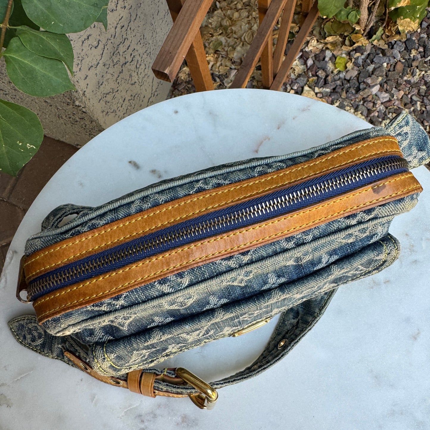 Louis Vuitton Monogram Denim Vintage Bumbag
