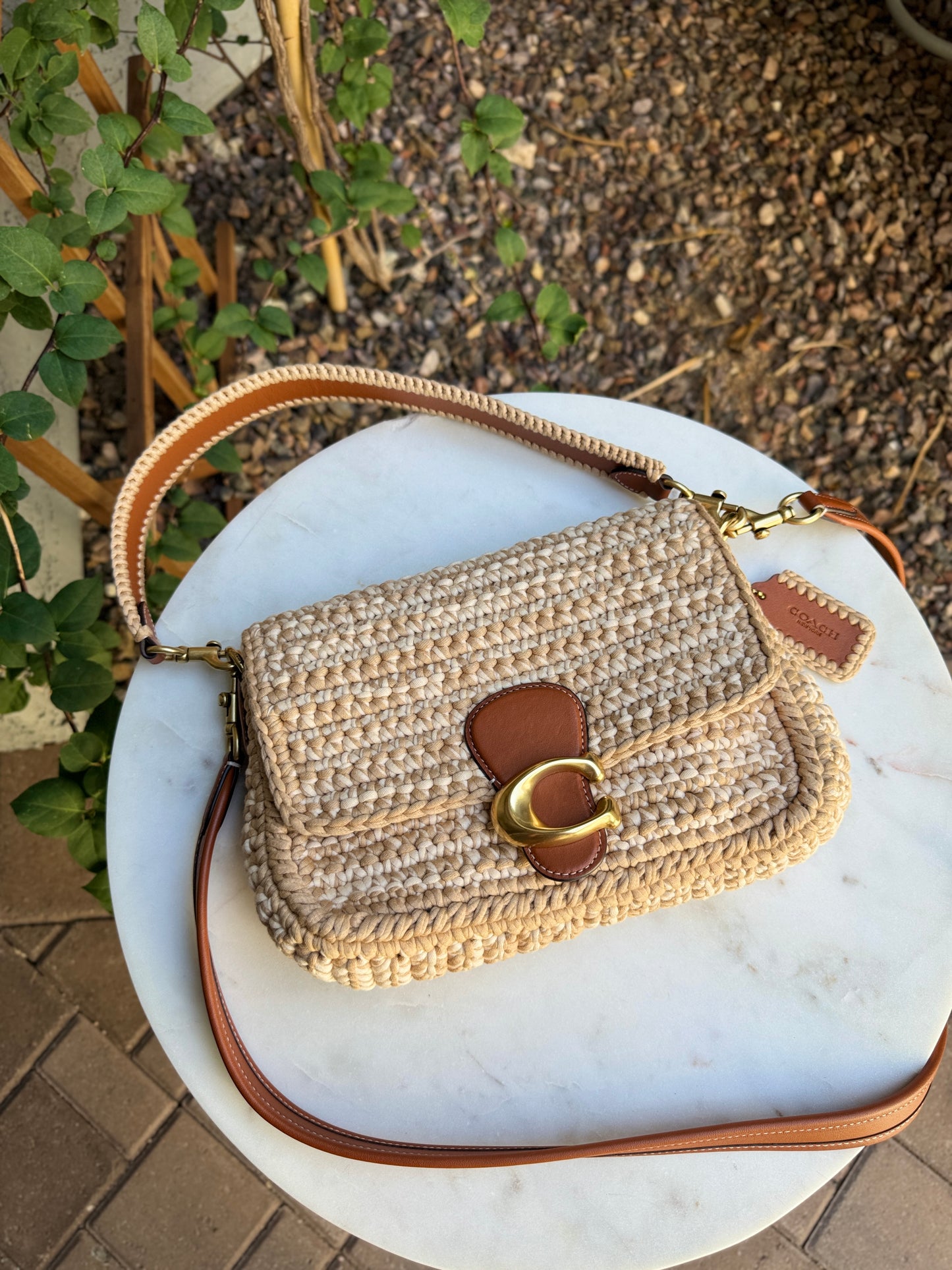 Coach Crochet Soft Tabby Shoulder Bag
