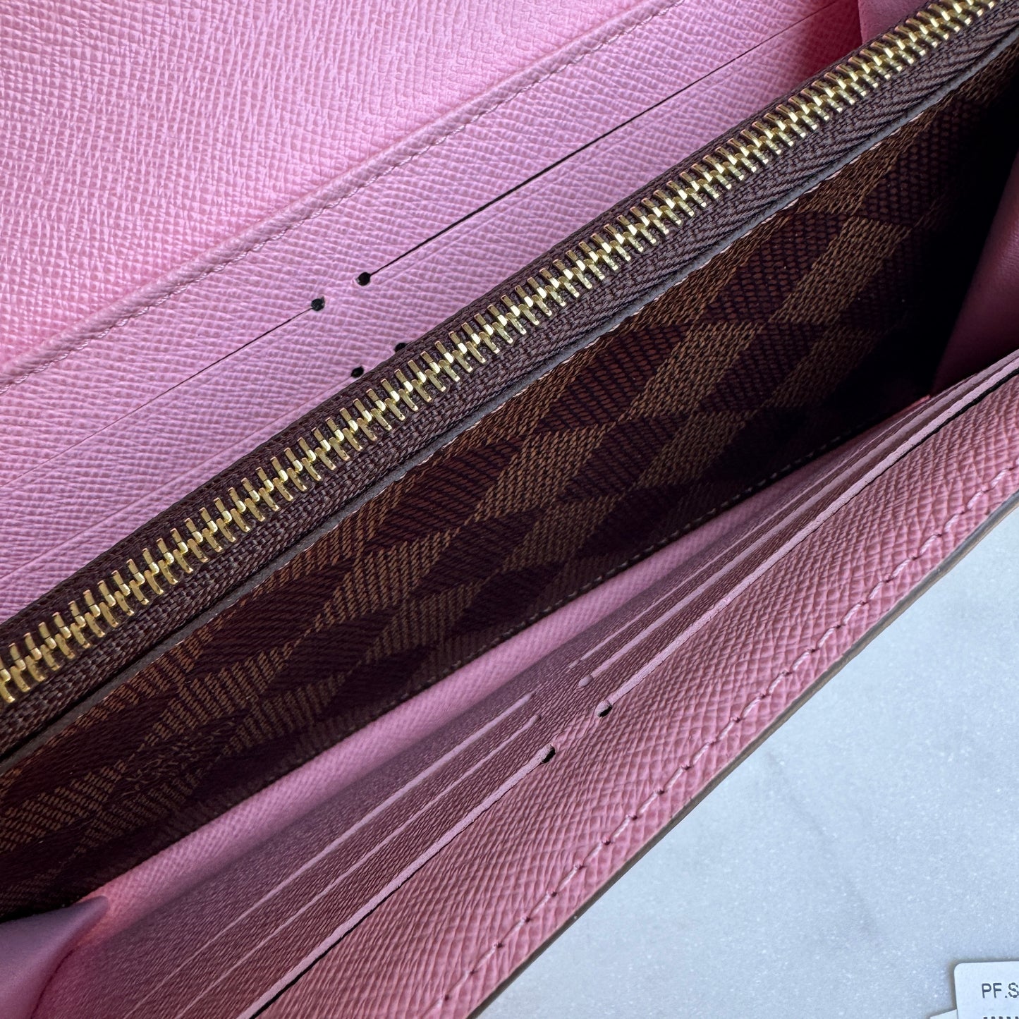 Louis Vuitton Limited Edition Studded Damier Ebene Sarah Wallet