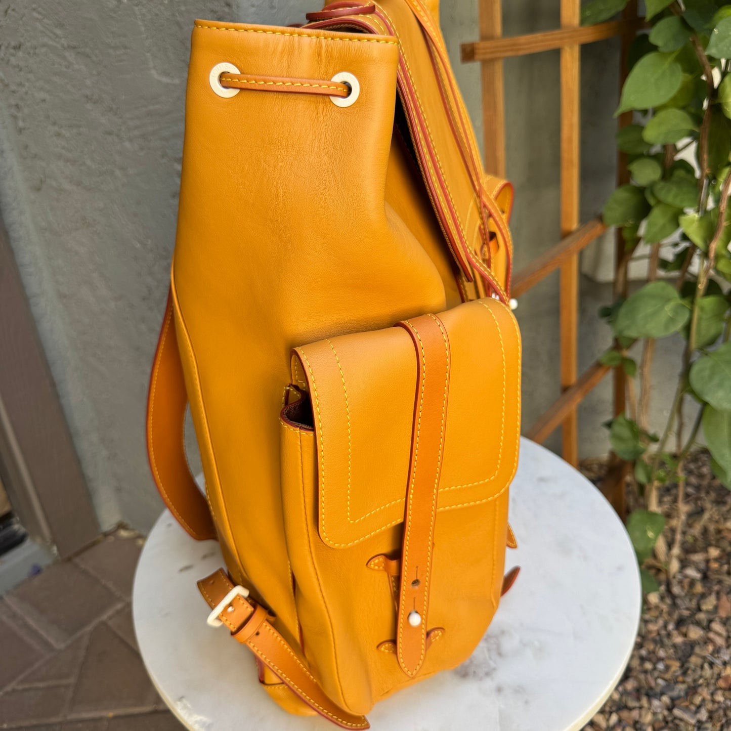 Louis Vuitton x Virgil Abloh Vachetta Leather Christopher Backpack GM