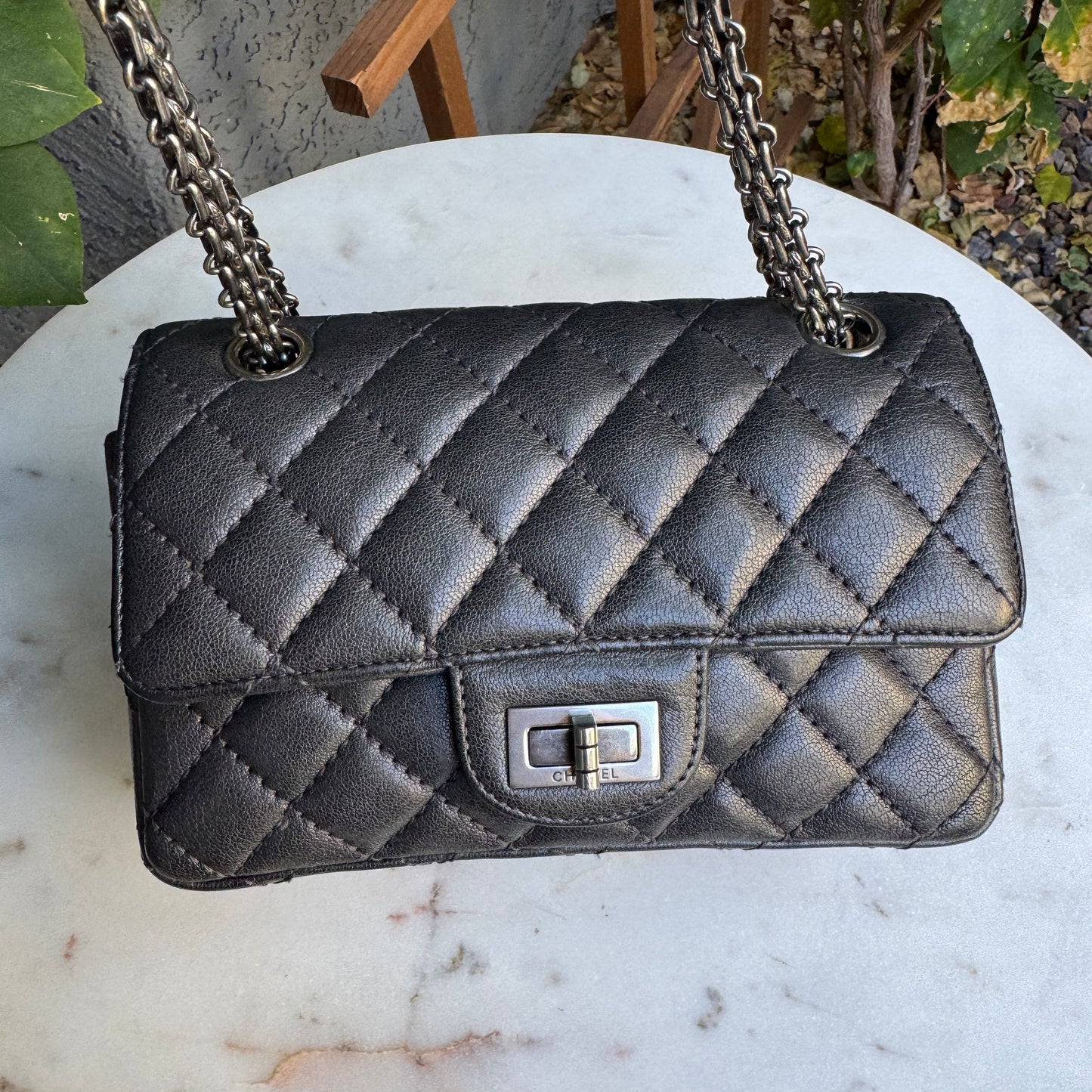 Chanel Mini Reissue 2.55 Single Flap Quilted Leather Crossbody