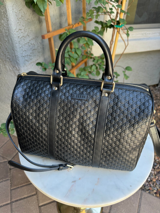 Gucci Microguccissima Boston Bag