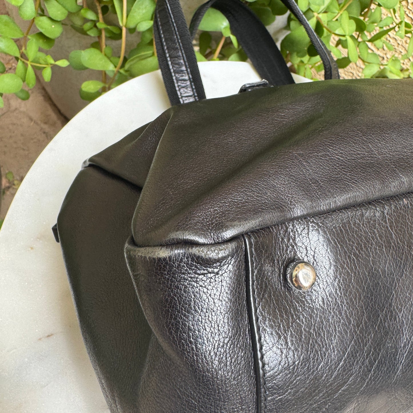 Yves Saint Laurent Studded Vintage Rive Gauche Satchel