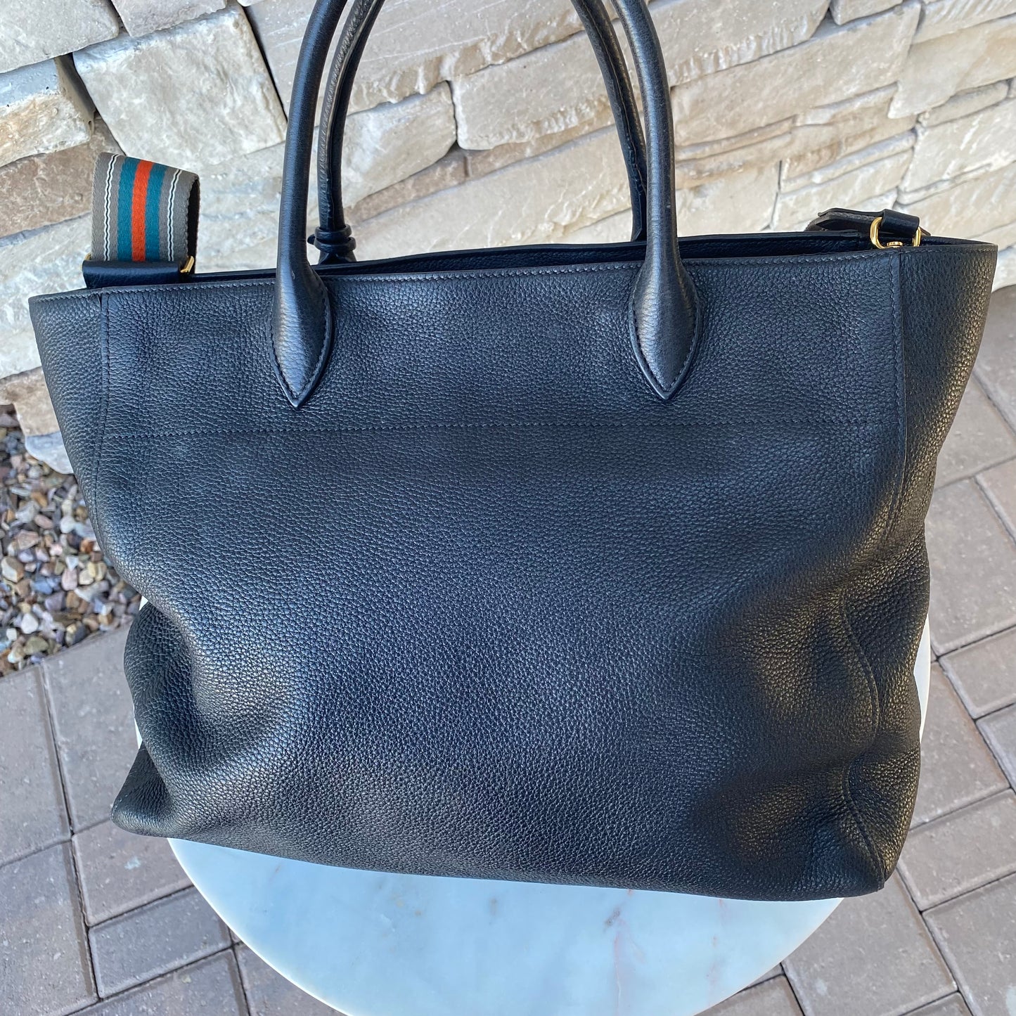 Prada Vitello Daino Shopping Tote