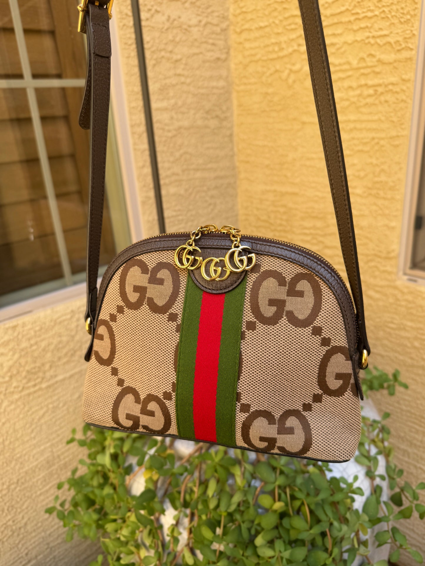 Gucci Jumbo GG Web Ophidia Small Dome Bag