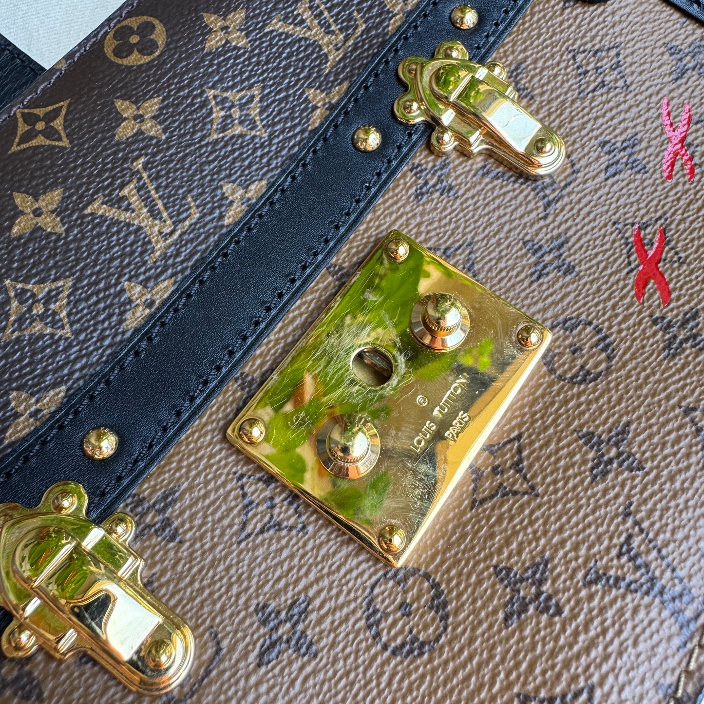 Louis Vuitton Reverse Monogram Trunk Clutch