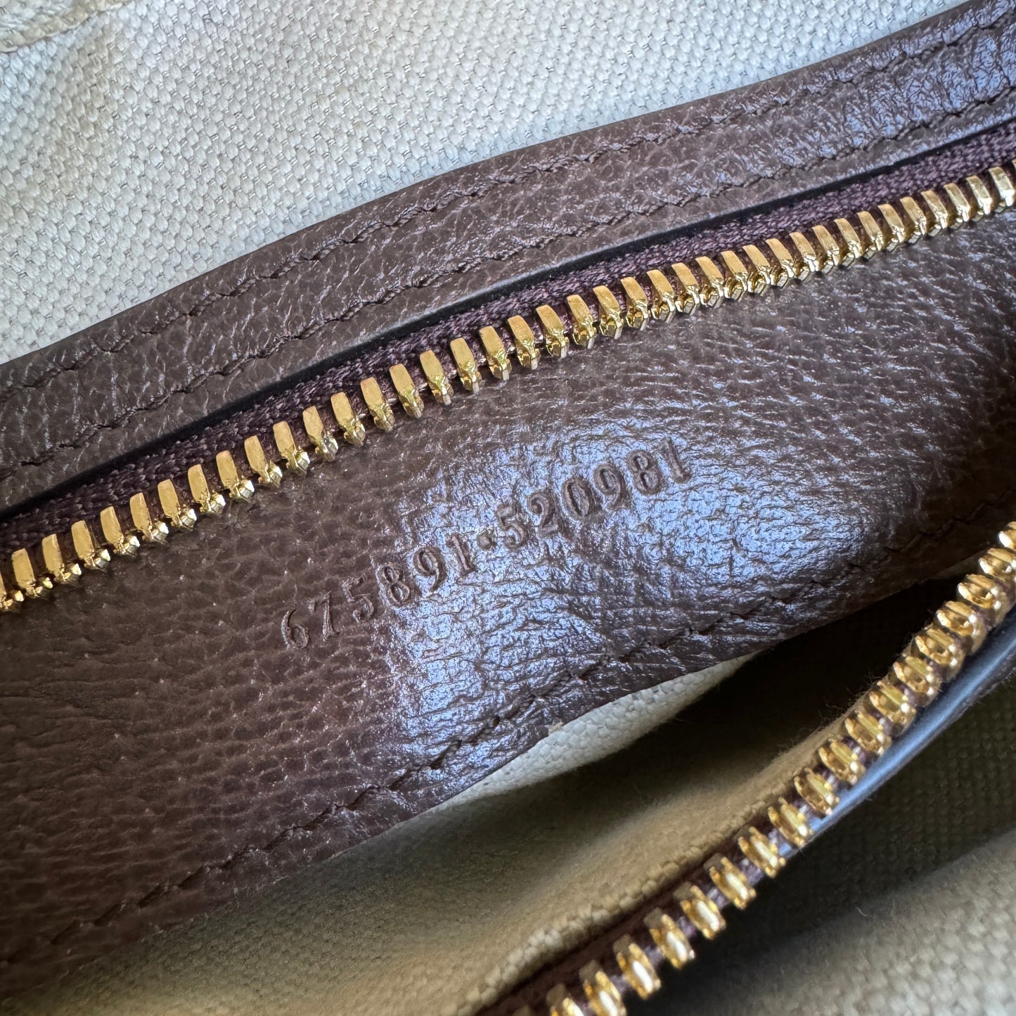 Gucci Monogram Jumbo GG Textured Dollar Calfskin Web Messenger