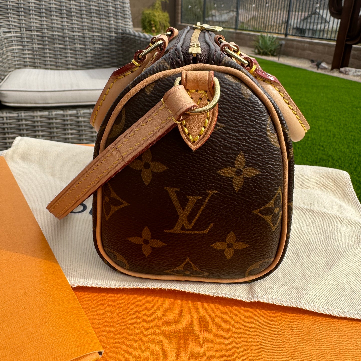 Louis Vuitton Monogram Nano Speedy Bandouliere