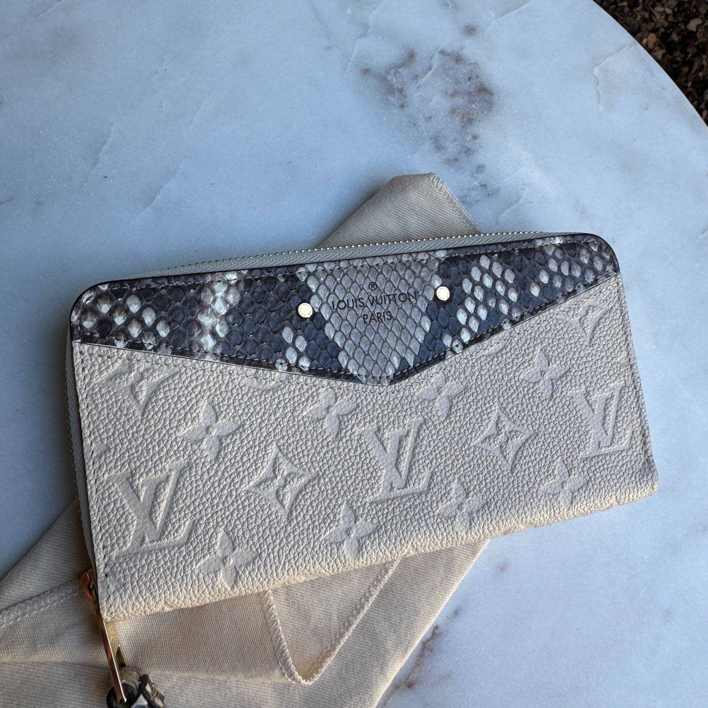 Louis Vuitton Python Empreinte Zippy Wallet