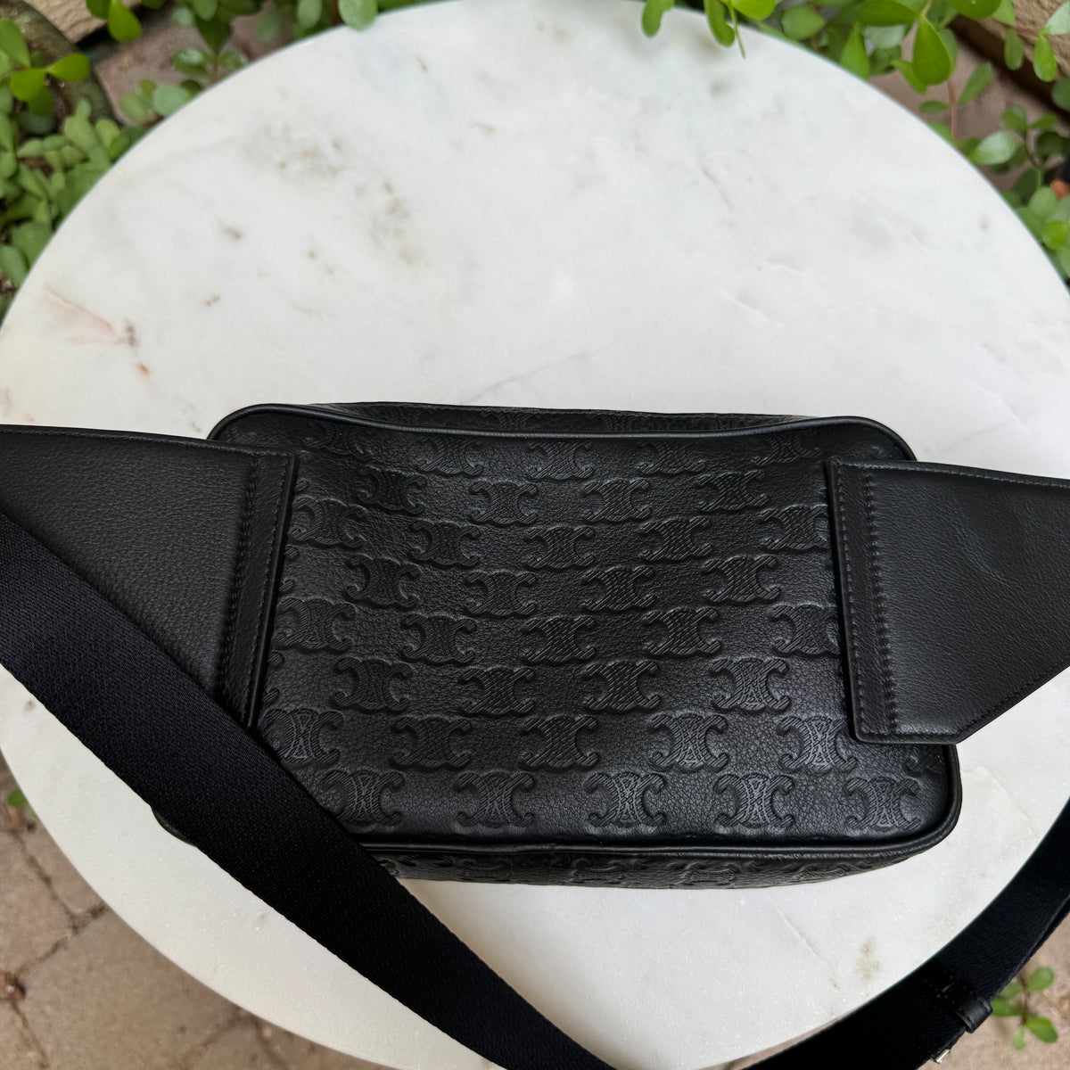 Celine Triomphe Leather Bumbag