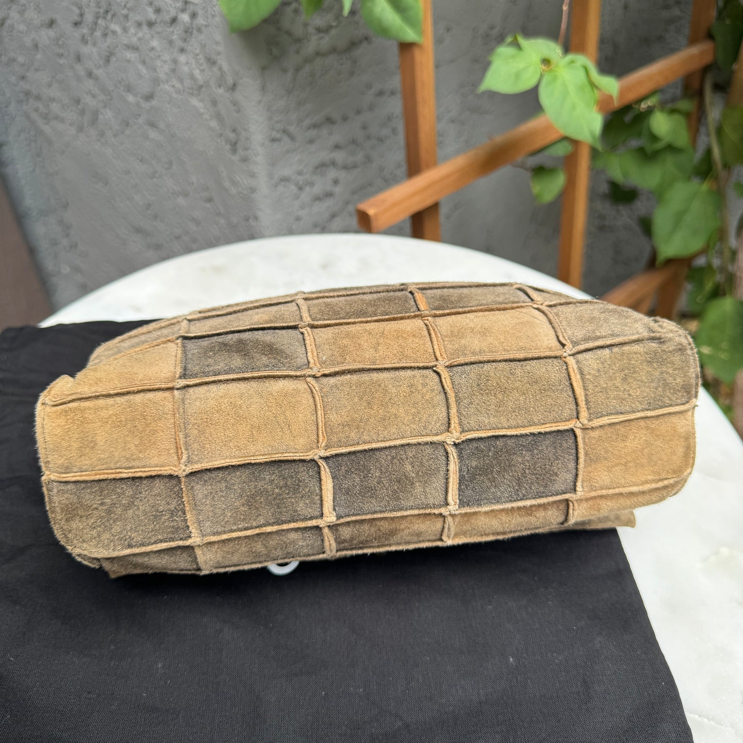 Chanel Suede Patchwork Reissue 225 Single Flap Shoulder Bag