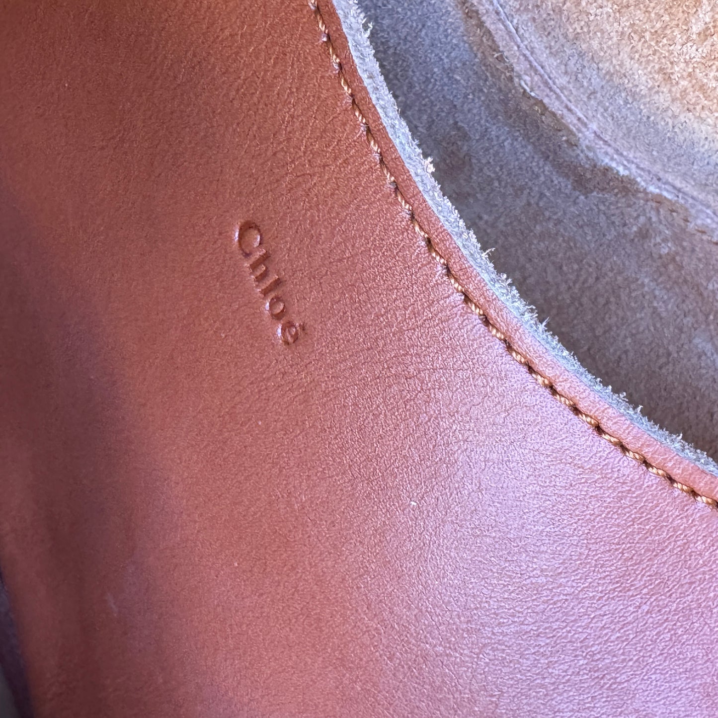 Chloé Mony Whipstitch Leather Medium Tote