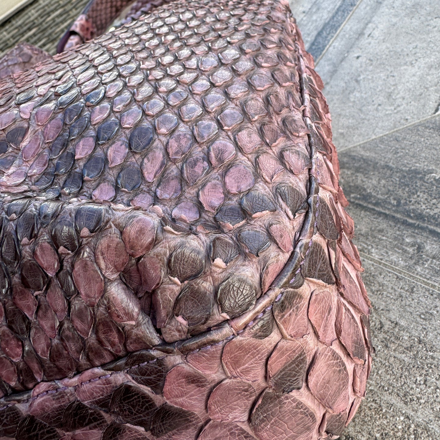 Gucci G Wave Python Hobo