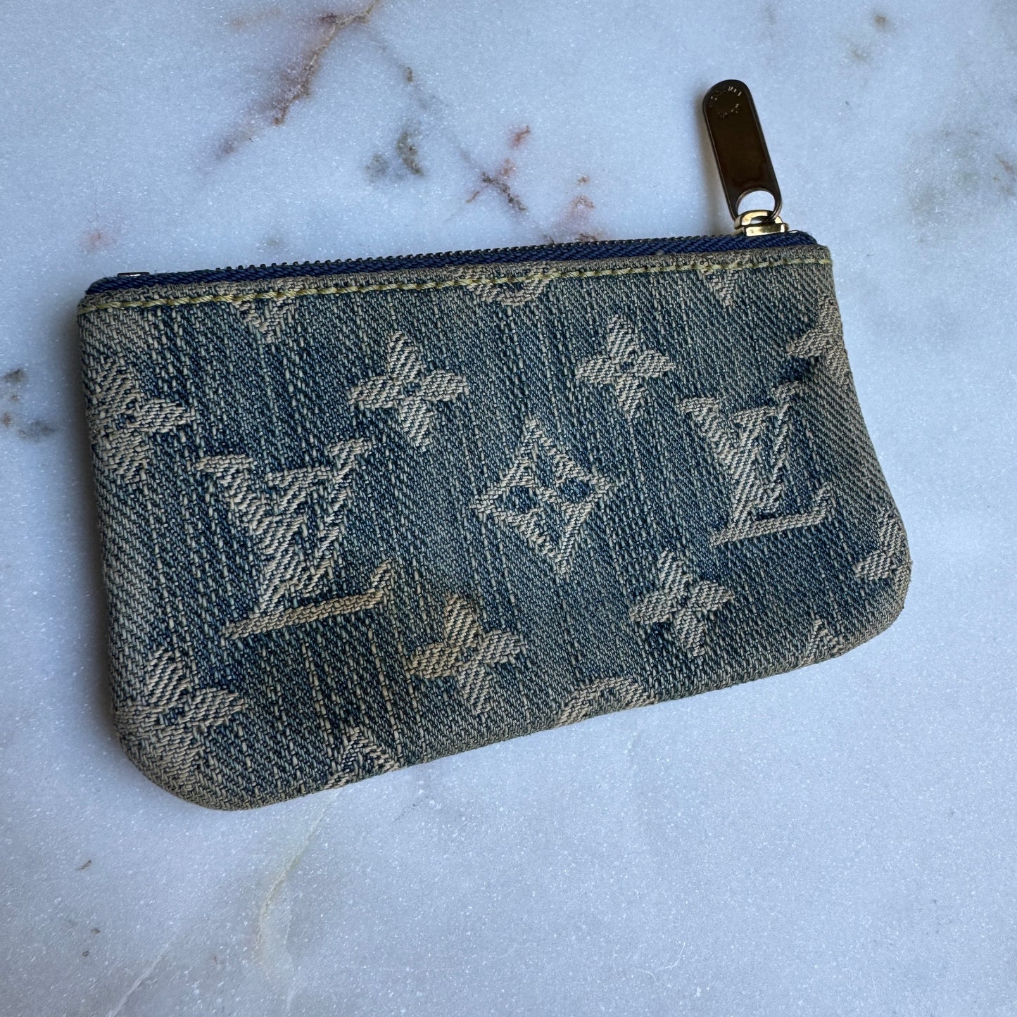 Louis Vuitton Monogram Denim Keychain Pouch