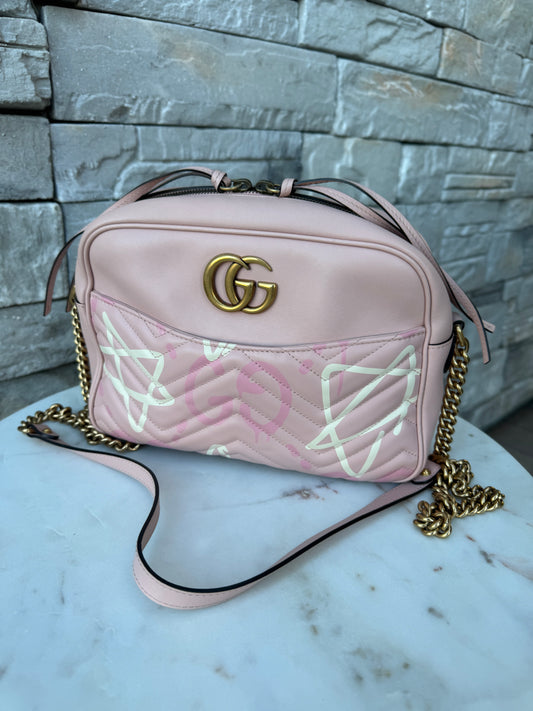Gucci Medium Marmont Matelassé Ghost Crossbody