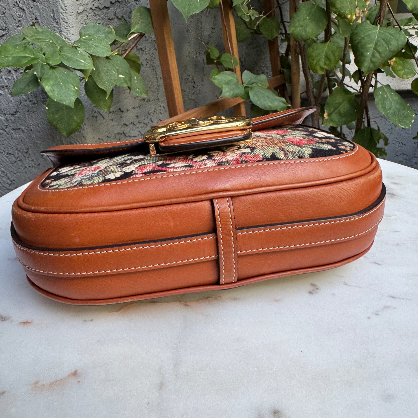 Celine Floral Jacquard Chain Maillon Triomphe