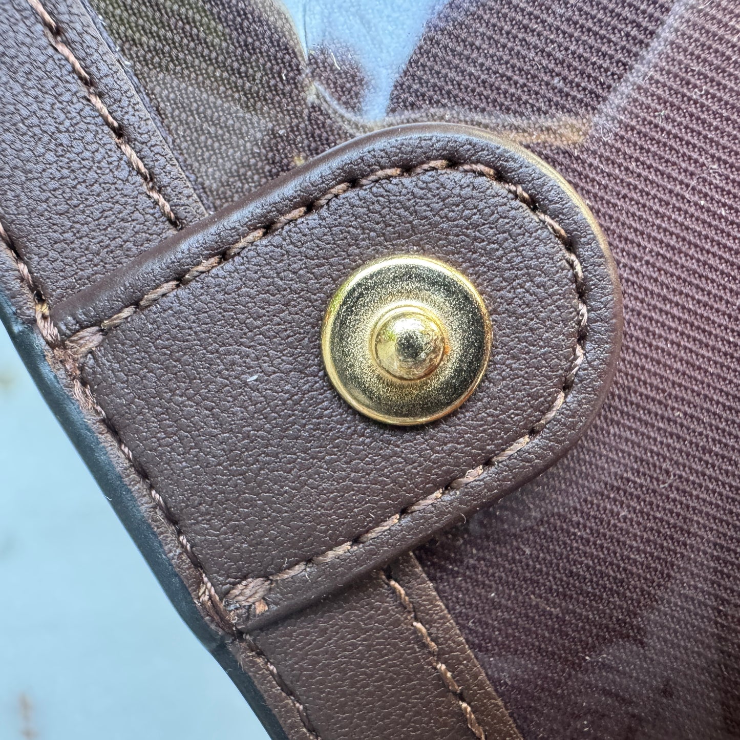 Coach Chenille Snap Wallet