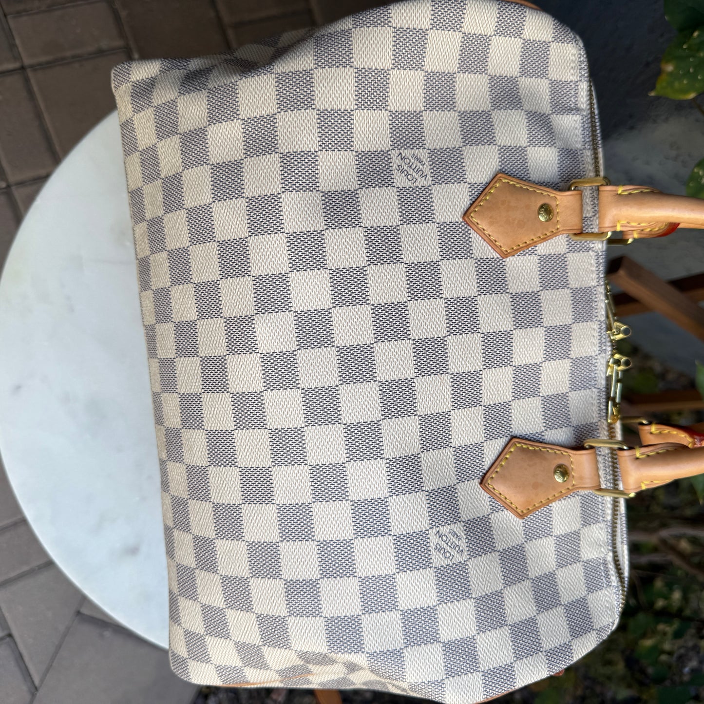 Louis Vuitton Damier Azur Speedy 30 Bandouliere